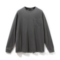 Spring Pocket Bottom Shirt Long Sleeve T-Shirt